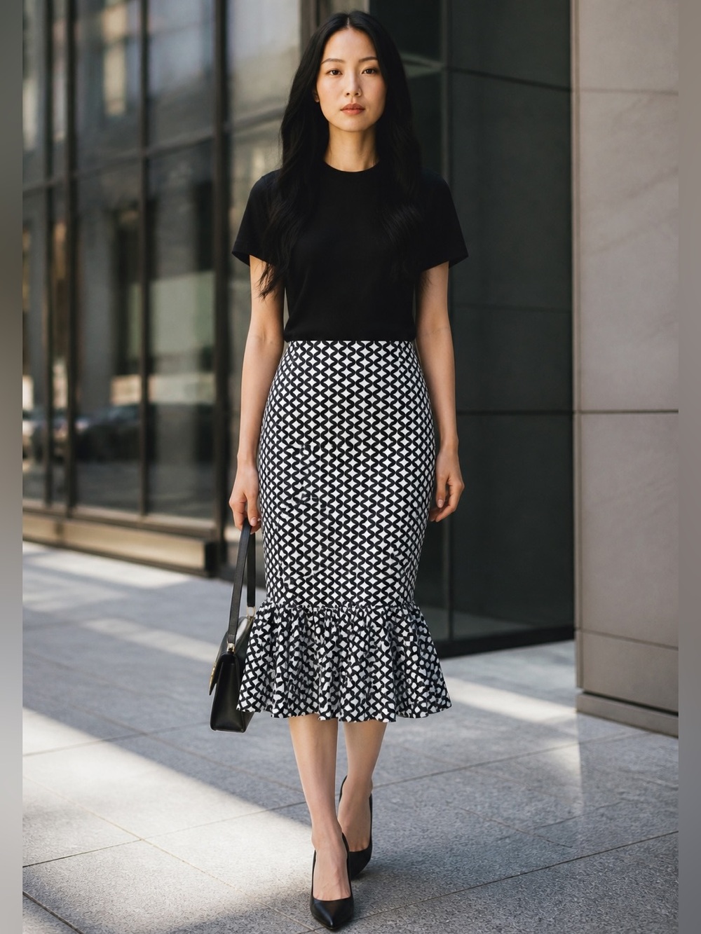 Katya Dobryakova Graphic Print Skirt